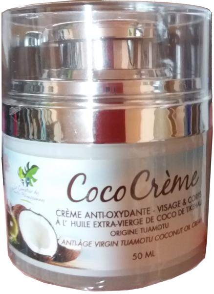 Crema de Belleza Antiedad con Aceite de Coco Virgen de Tahití