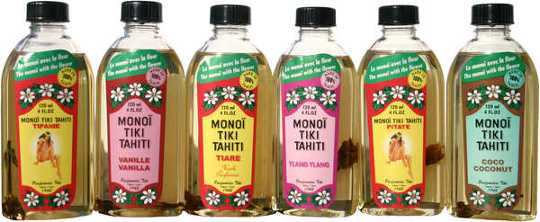 Collection de 6 Monoi de Tahiti 120ml