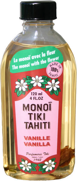 Monoi Tahiti oil tahitian Vanilla with Tiare flower 4oz (120ml)