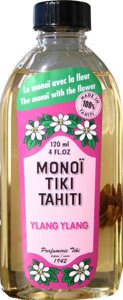 Monoi Tahiti oil Ylang Ylang with Tiare flower - 4oz - Tiki