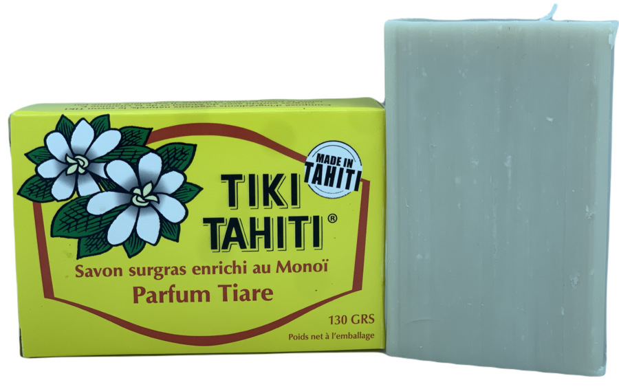 Monoi Tahiti Tiare flower (Gardenia) Bar Soap - Tiki