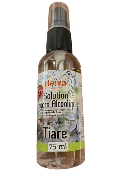 Hydroalcoholic solution Vanilla or Tiare Tahiti